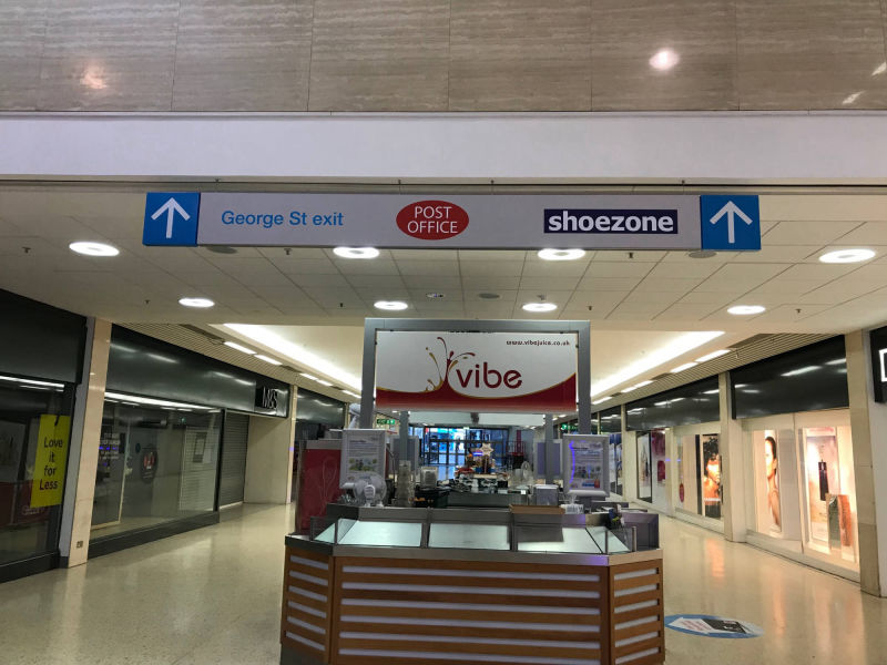 shopping centre signage