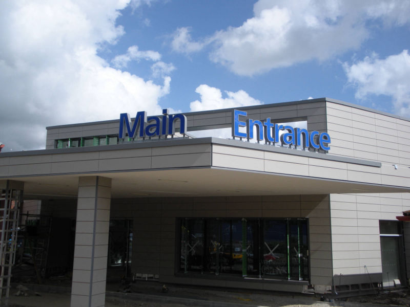 nhs exterior signage