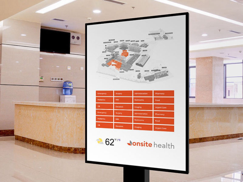 digital hospital signage