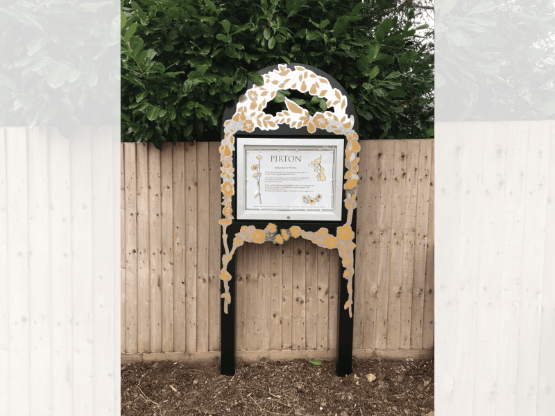 engraved post signage