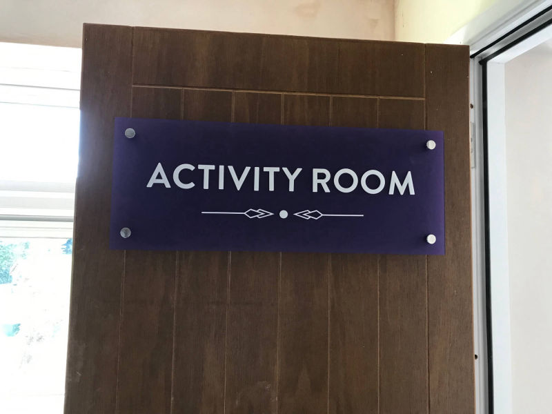 door wayfinding signage