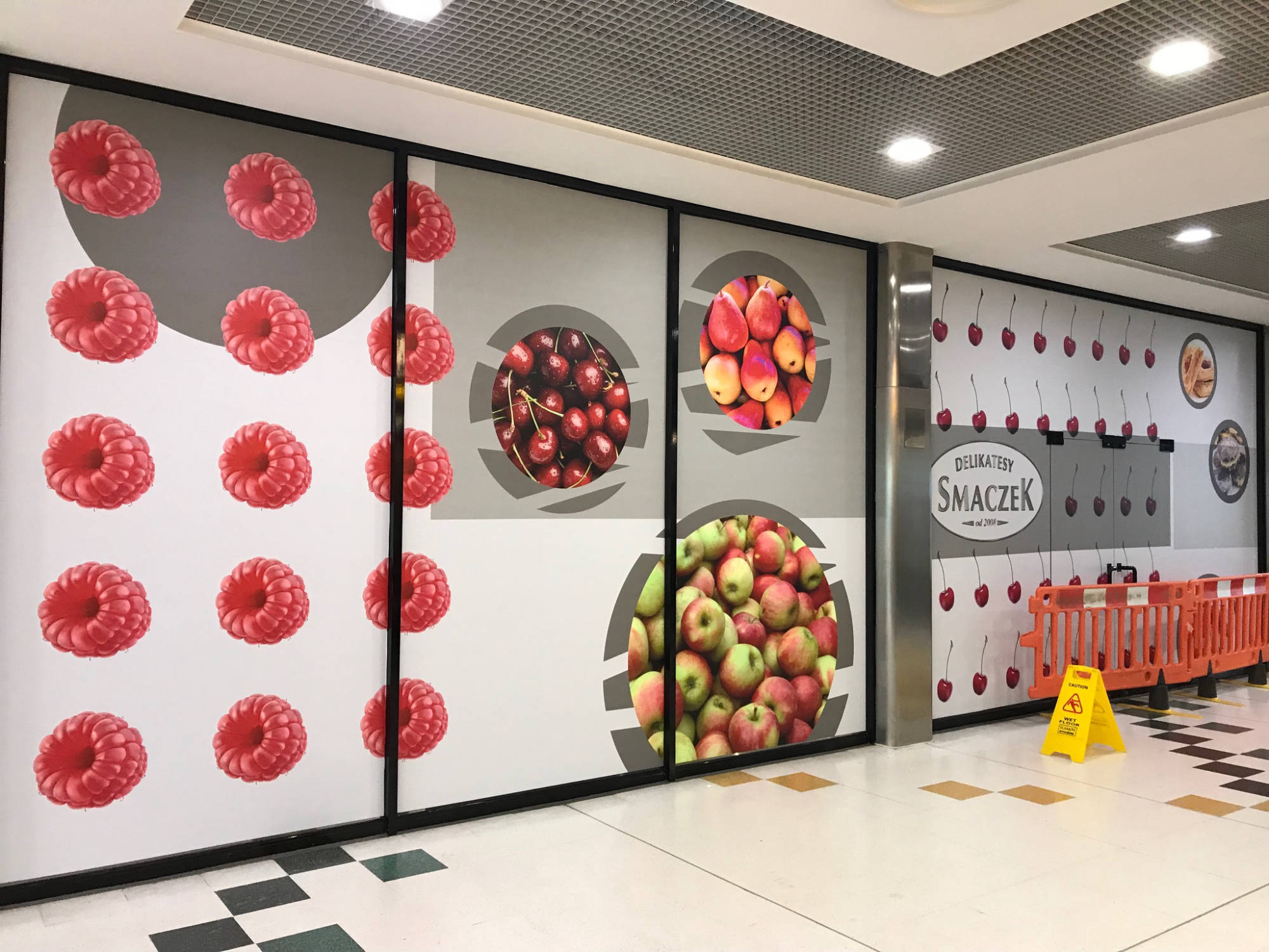 supermarket window graphics