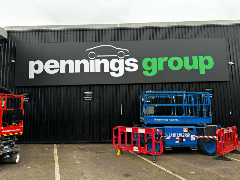 pennings warehouse signage 