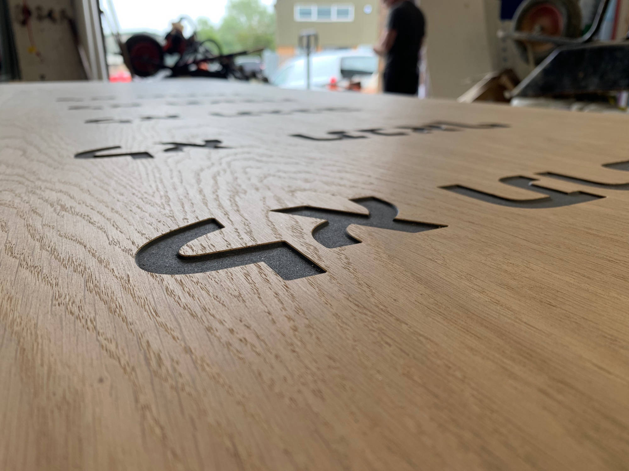 cnc cut engraved signage 