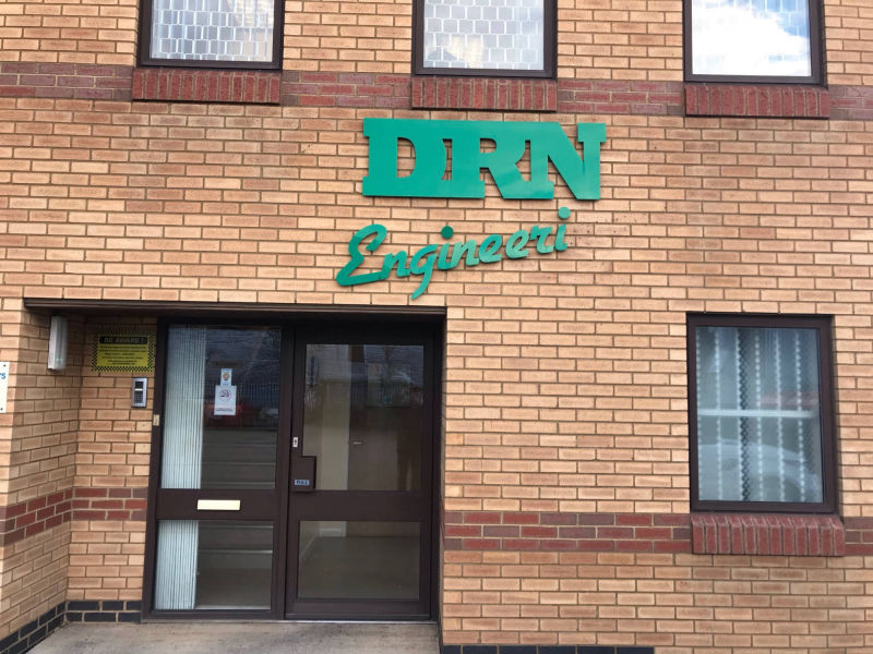 acrylic unit exterior signage 