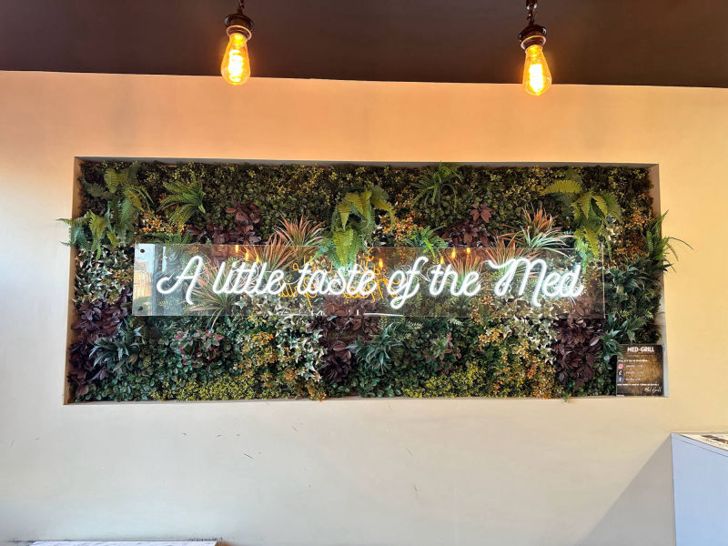 plant and flower wall signage