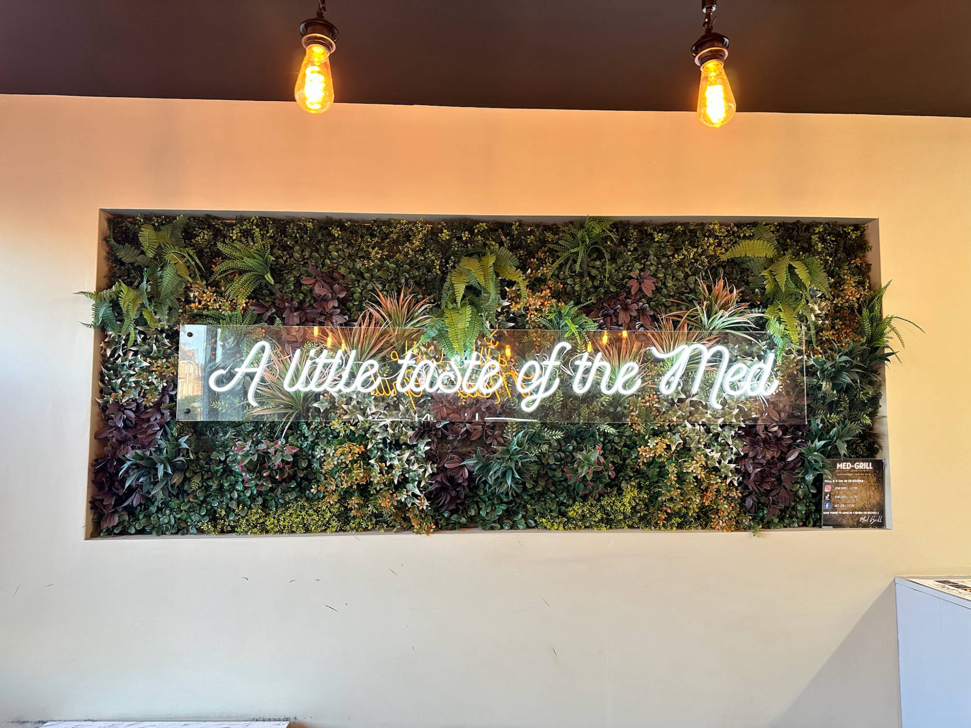 plant and flower wall signage