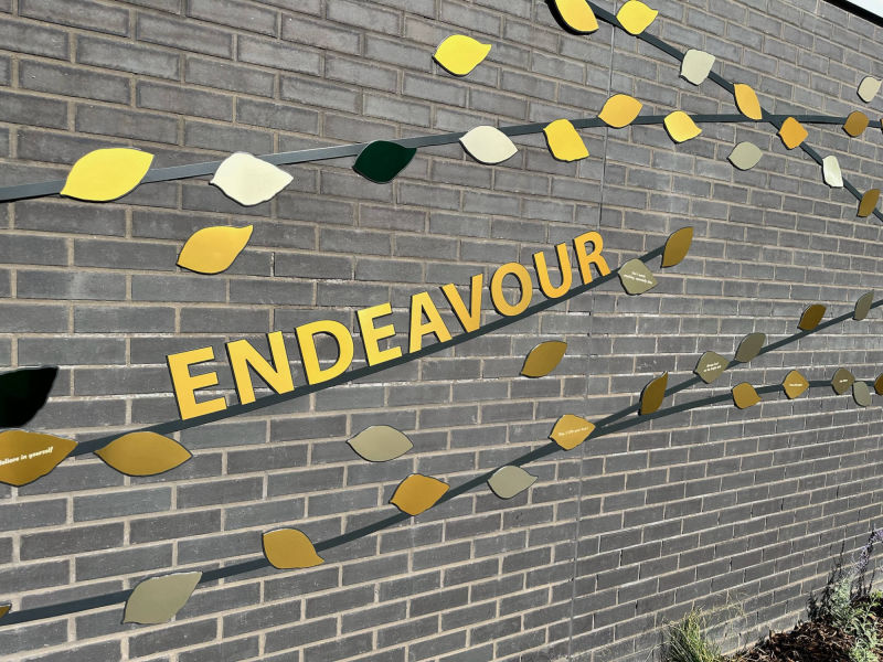 engraved school signage 