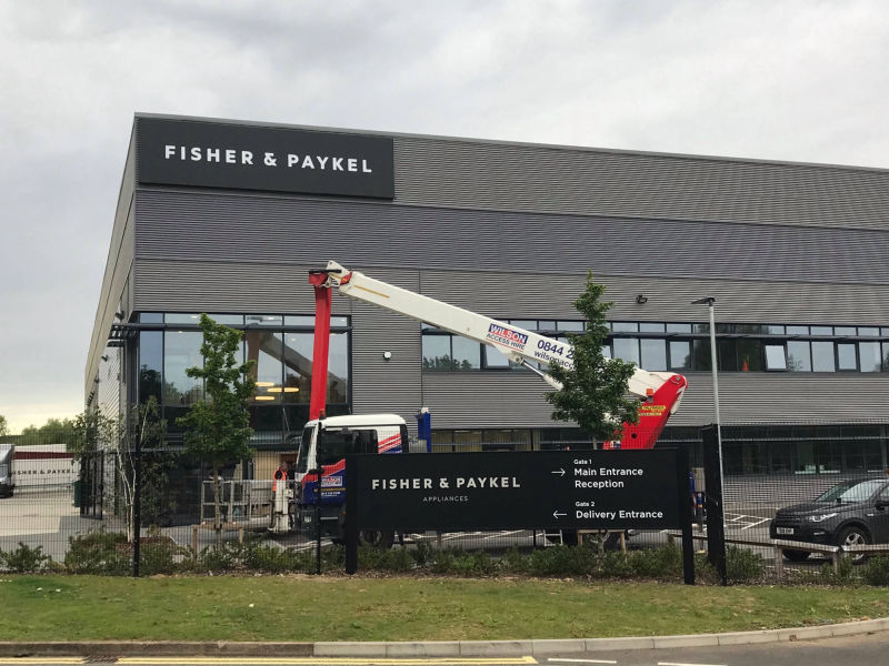 post aluminium signage 