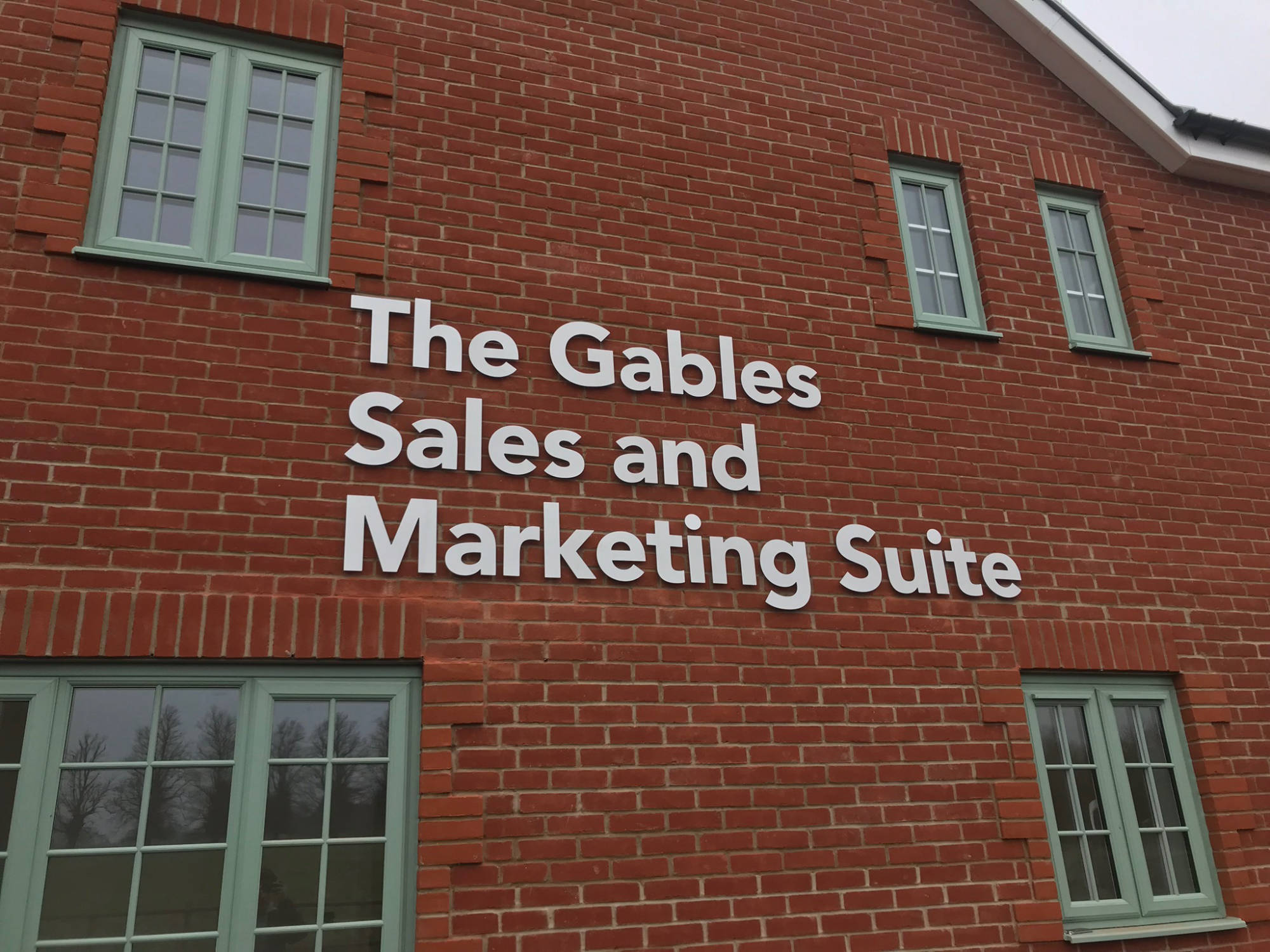 construction aluminium signage 