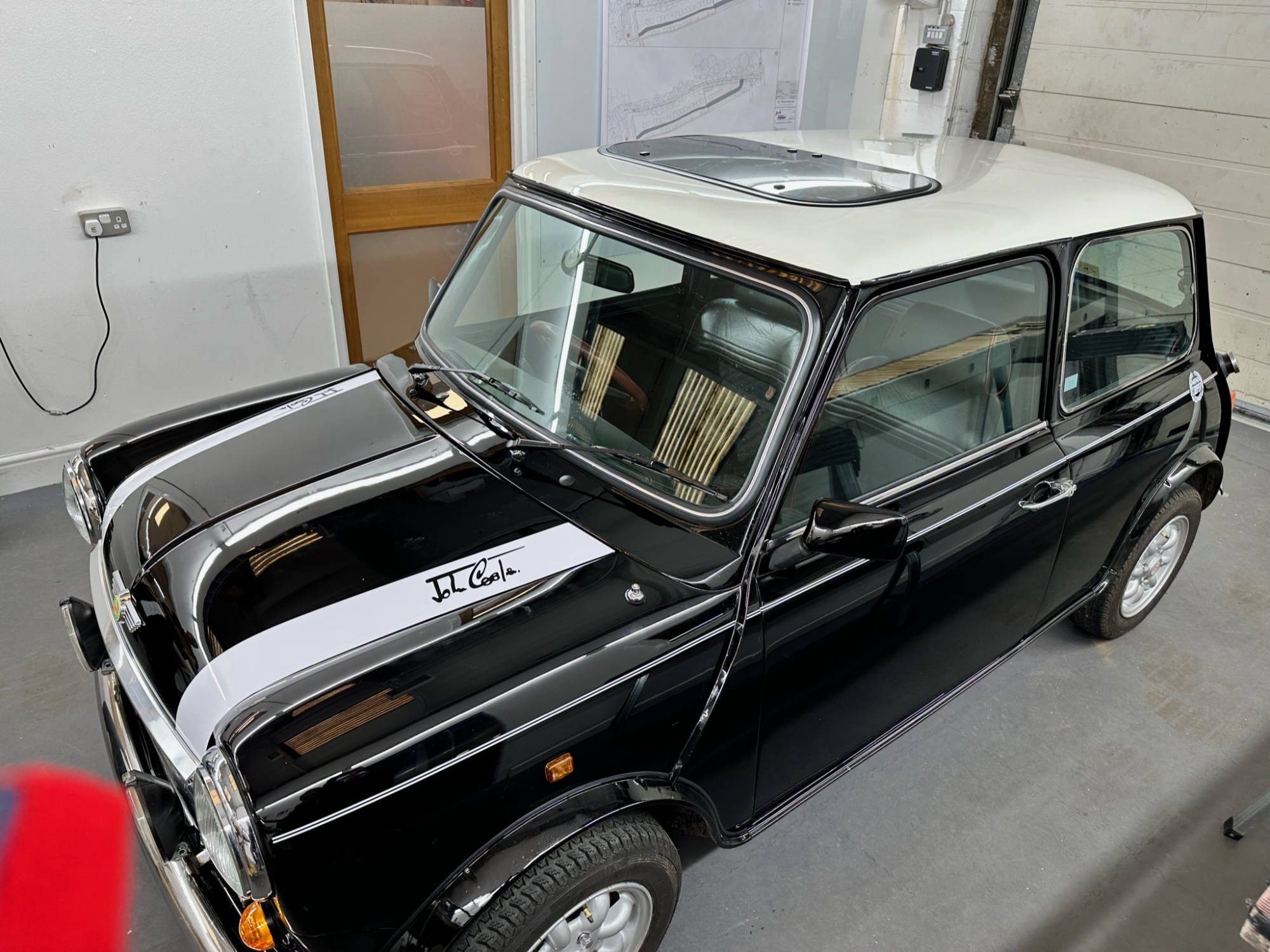 classic mini vinyl stripe