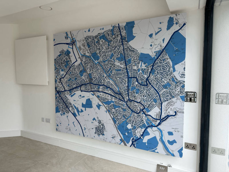 large map print