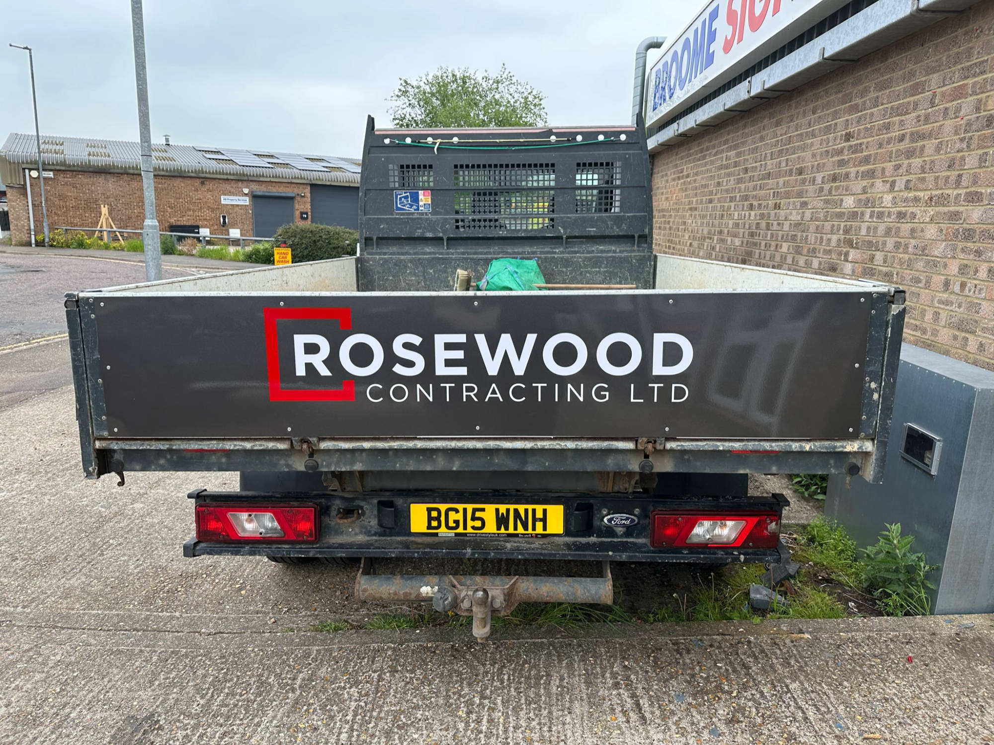 construction flatbed truck vehicle graphics