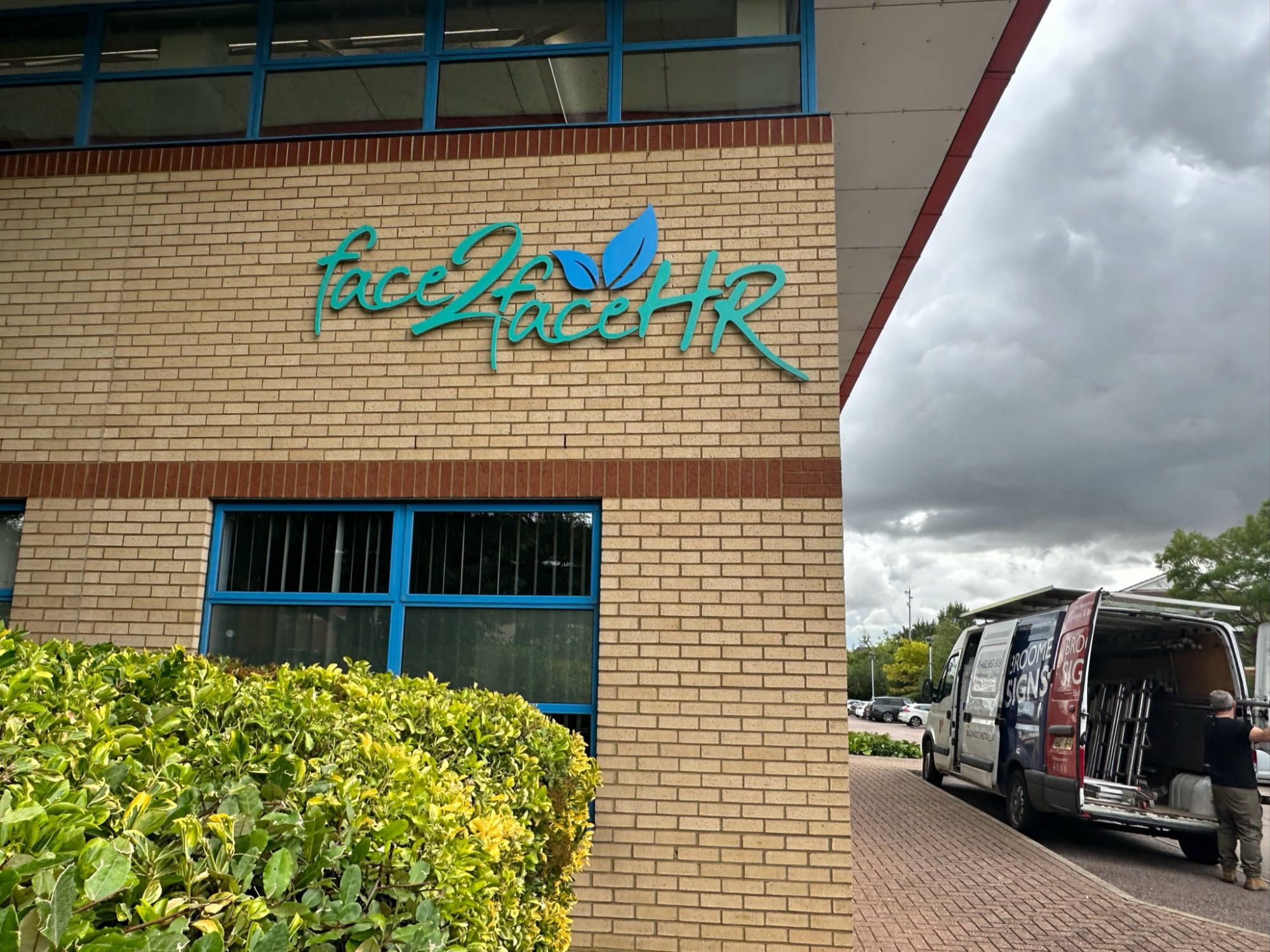 warehouse acrylic signage