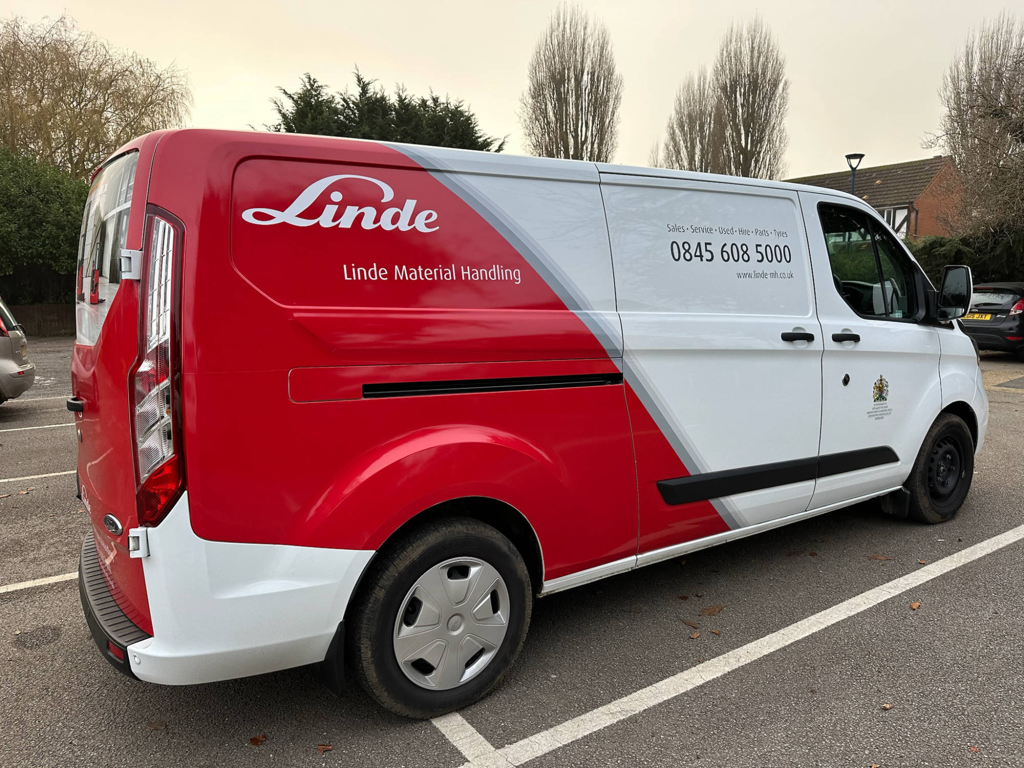 vehicle van partial wrap graphics