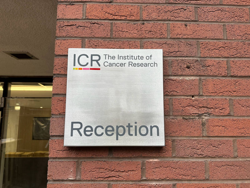 exterior reception sign