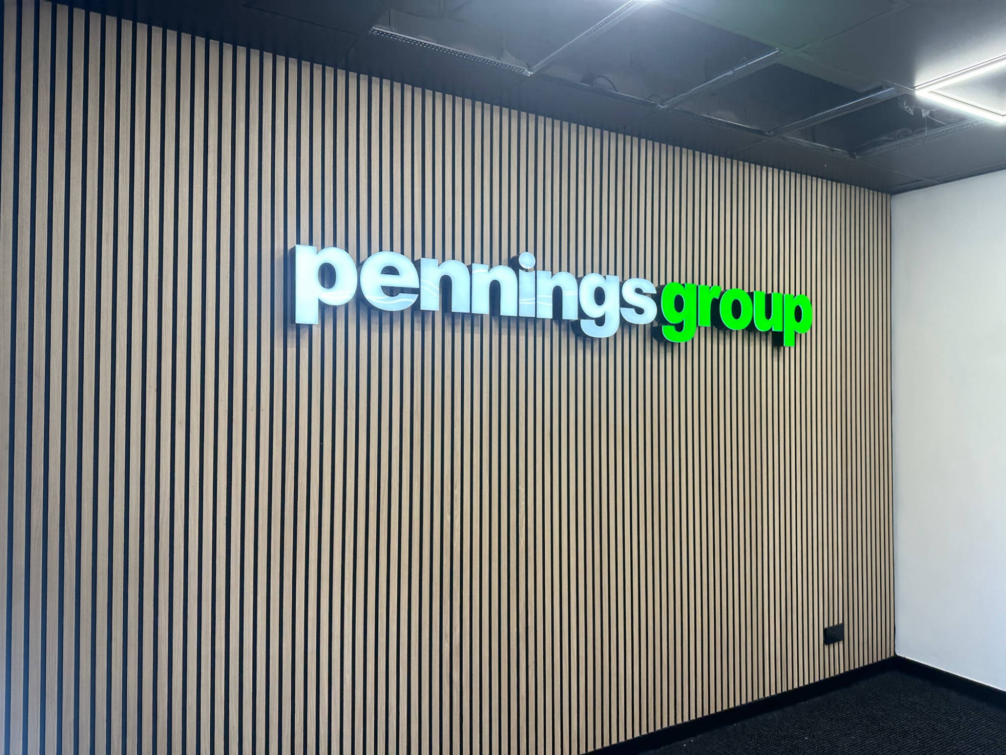 illuminated interior signage